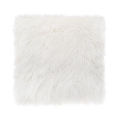 Cuscino in finto pelo bianco - Alice Home