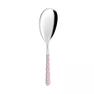 Pala riso in acciaio inox con cuoricini rosa – Neva