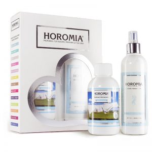 Set profumatore bucato + spray per tessuti essenza fresh cotton – Horomia