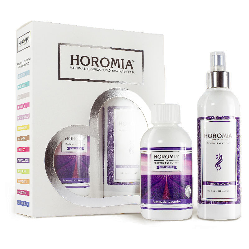 Set profumatore bucato + spray per tessuti essenza aromatic lavender -  Horomia - Alice Home