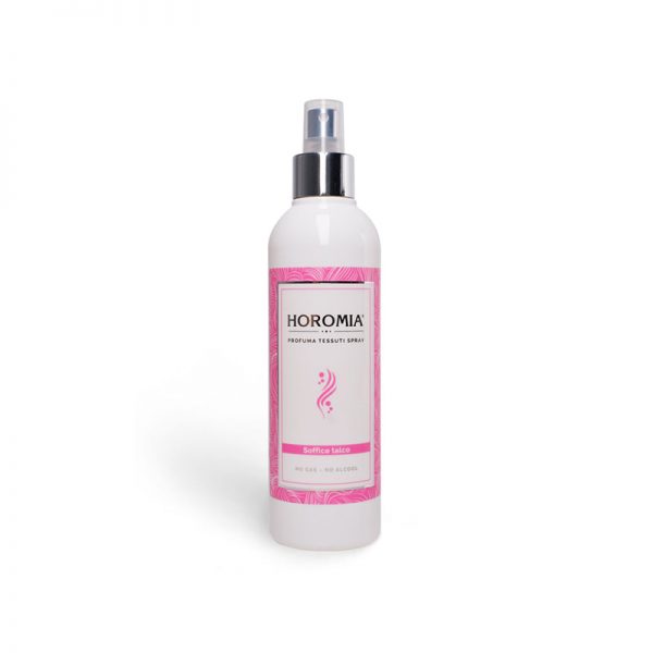 Profumo spray per tessuti essenza soffice talco - Horomia