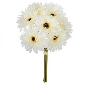 Bouquet di 7 gerbere bianco