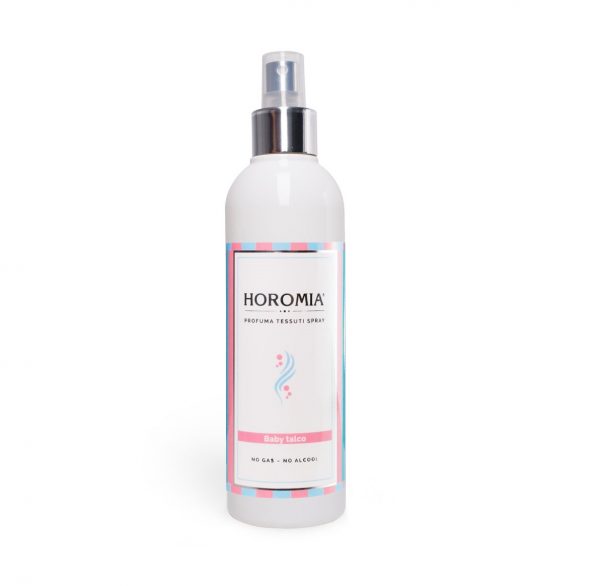 Profumo spray per tessuti essenza baby talco - Horomia