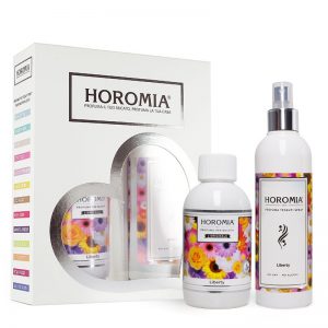 Set profumatore bucato + spray per tessuti essenza liberty - Horomia