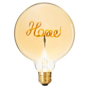 Lampadina decorativa a led con scritta "Home"