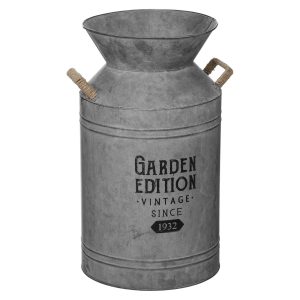 Vaso da latte zincato grande Garden Edition