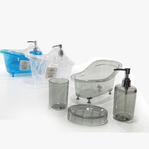 Set da bagno 4 pezzi in polistirene