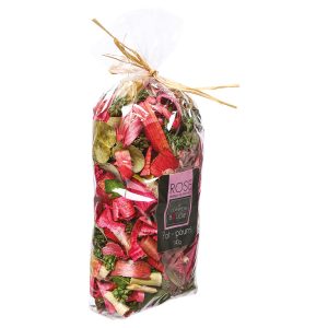 Potpourri di fiori secchi al profumo di rosa