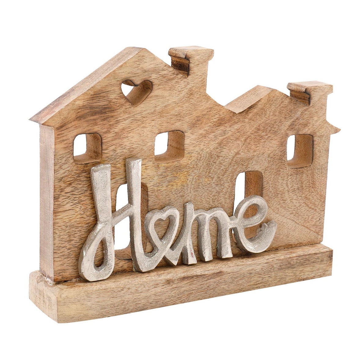 Casetta in legno con scritta Home in alluminio - Alice Home
