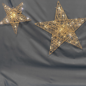 Stella lurex oro con led