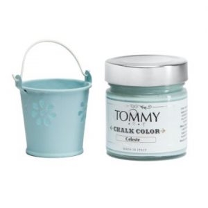Vernice shabby chic a gesso colore: celeste 200ml