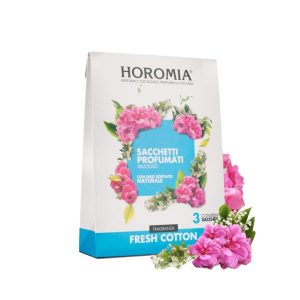 Set 3 sacchetti profumati multiuso fresh cotton - Horomia