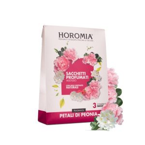 Set 3 sacchetti profumati multiuso petali di peonia - Horomia