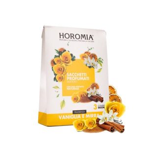Set 3 sacchetti profumati multiuso vaniglia e mirra - Horomia