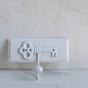 Appendino chiave bianco shabby