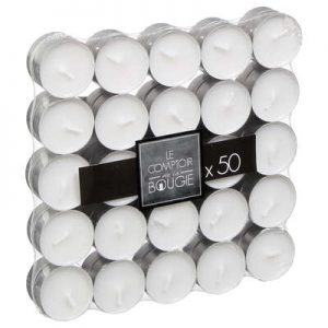 Candele T-Light bianco 50pz