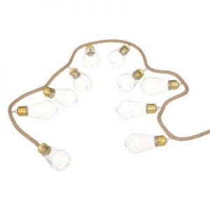 Ghirlanda di 10 lampadine led con corda