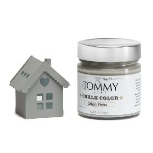 Vernice shabby chic a gesso colore: grigio pietra 200ml