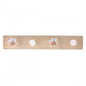 Appendiabiti in legno con api