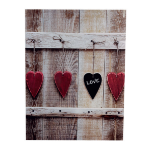 Quadro Hearts in canvas