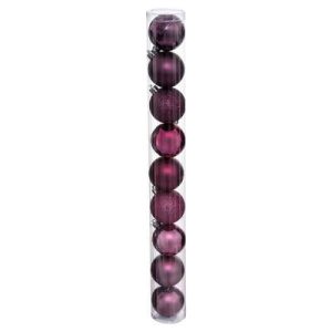 Set 9 palle di natale rosa ribes D.60MM