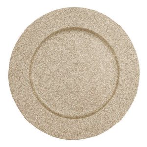 Sottopiatto glitter oro