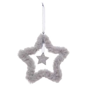 Ghirlanda stella peluche con stellina