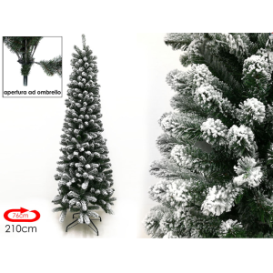 Albero slim innevato Monte Bianco h.210cm