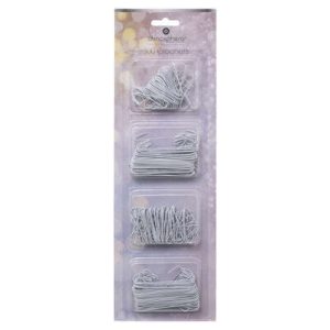 Ganci bianchi per palle di Natale 300pz