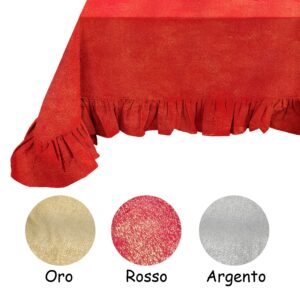 Tovaglia polvere di stelle 140x240cm con balza