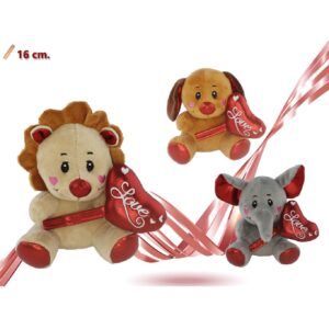 Animaletto peluche con cuore Love