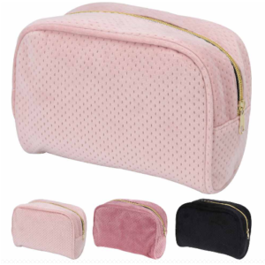 Pochette in velluto trapuntata