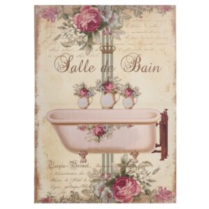 Quadro Salle de Bain con rose e vasetti  - Nuvole di Stoffa