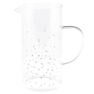 Brocca cuoricini in vetro borosilicato – Nuvole di stoffa