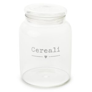 Barattolo ermetico "Cereali" in vetro borosilicato – Nuvole di stoffa