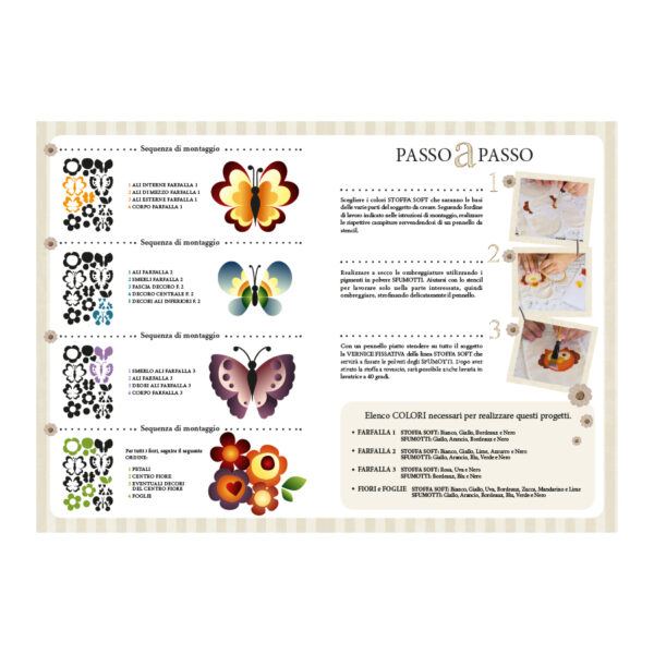 Stencil Country con fiori e farfalle - immagine 2