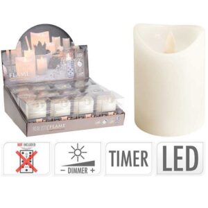 Candela LED con timer 10cm