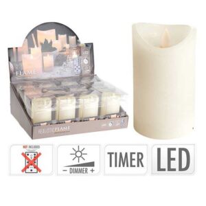 Candela LED con timer 12cm