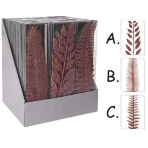 Set 3 rami glitter rosa 32cm