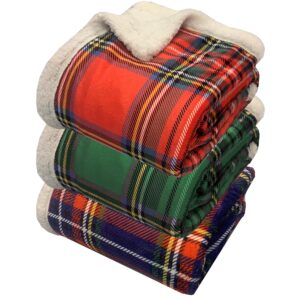 Coperta plaid tartan matrimoniale accoppiato