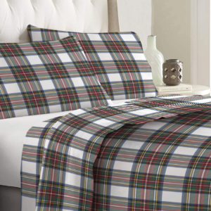 Completo letto in flanella antipilling Tartan Light singolo/piazza e mezza