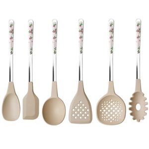 Set di utensili da cucina Neva, acciaio inox e silicone