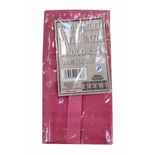 Set 4 tovaglioli fucsia