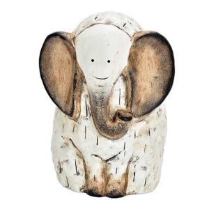Elefante decorativo in argilla