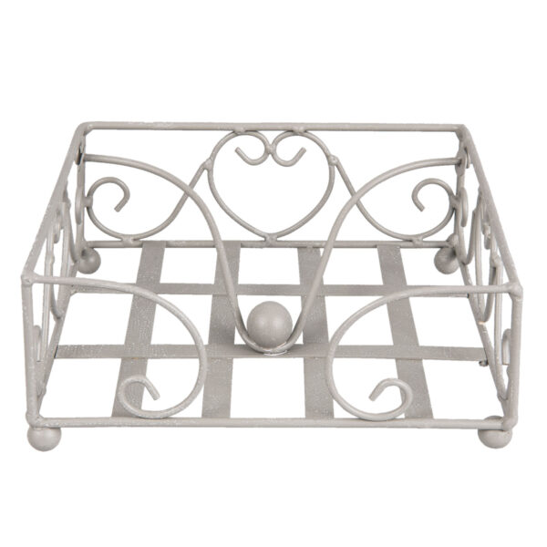 Portatovaglioli grigio con cuore