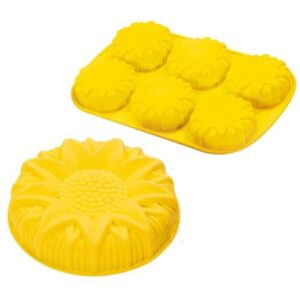 Stampo girasoli in silicone giallo