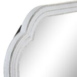 Specchio in legno bianco shabby con angoli lavorati - immagine 2