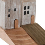 Fermaporta in legno con casetta - immagine 3