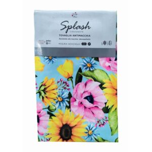 Tovaglia antimacchia con girasoli e anemoni (varie misure)