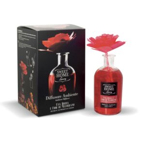 Profumatore con rosa in legno profumazione: Uva Rossa e Fior di Melograno